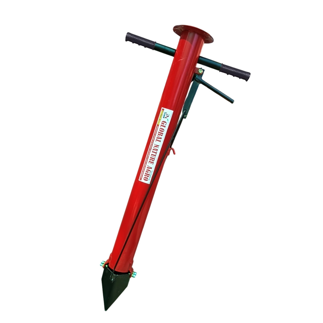 Global Nature Agro Manual Transplanter Tool – Easy Planting Device for Seedlings, Vegetables & Saplings | Heavy-Duty Steel Body | Time-Saving Farm Equipment for Nursery & Field Use