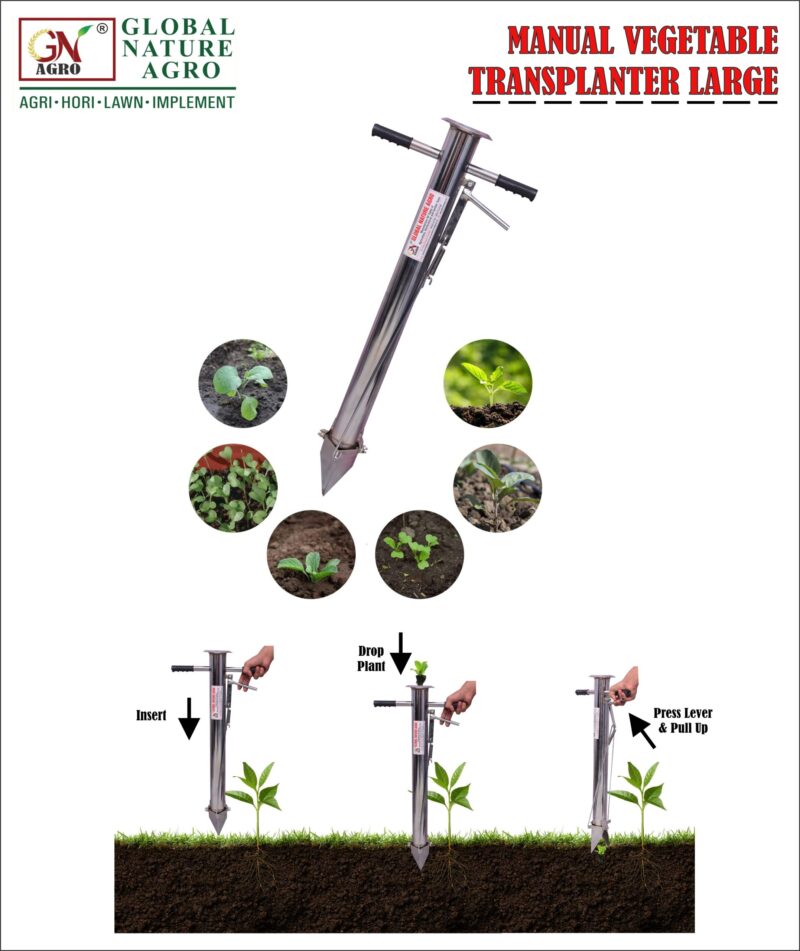 Manual Vegetable Transplanter| Bud Planter | Seed Planter | Fertilizer Planter | Flower Planter - Image 3