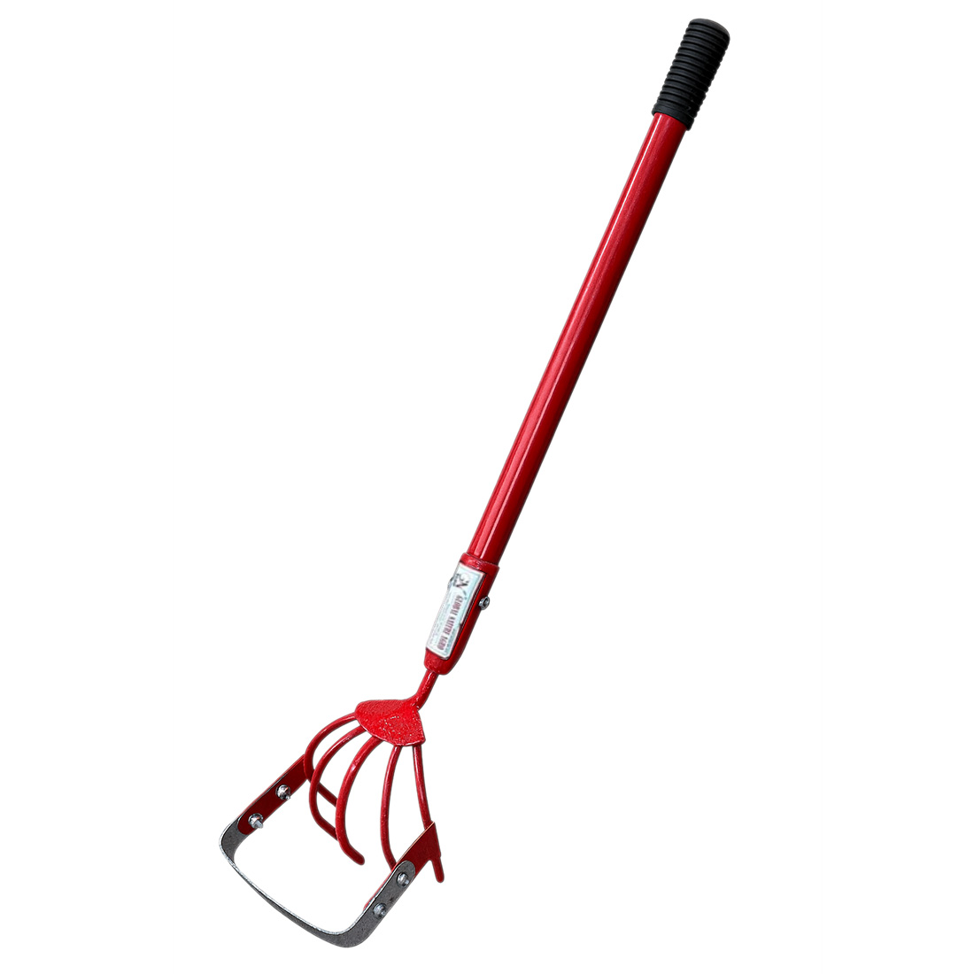 5-Finger Garden Weeder with 2 Feet Handle, 6 Inch Head, Heavy Duty Manual Cultivator with Rubber Grip for Gardening & Farming