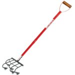 Global Nature Agro 3-Tine Cultivator Attachment for Wheel Hoe – Heavy-Duty Steel Weeder Blade with 4 feet steel handle for Soil Loosening, Aeration & Weeding – Compatible with Manual Hand Push Weeders and Garden Tools