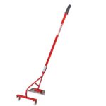 Global Nature Agro Heavy-Duty Push Weeder with Dual Wheels & 9Inch-Carbon Steel Blade | Manual Weed Remover for Farming & Gardening | Soil-Friendly Grass & Weed Cutter Tool (PushWeeder_2FtHandle)