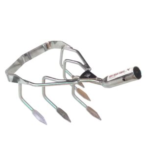 Global Nature Agro 5-Tine Heavy-Duty Manual Weeder & Soil Cultivator | 7.5-Inch Carbon Steel Blade | Garden Hand Tool for Weeding, Soil Loosening,...