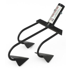 Global Nature Aagro Heavy-Duty Push Pull Garden Weeder Tool | 3-Tine Cultivator with Sharp Hoe Blades (3-Tines, 1, Pack)