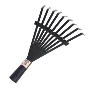 Global Nature Agro 9-Tine Heavy Duty Steel Leaf Rake Head – Durable Garden & Farm Cleaning Tool for Leaves, Grass & Debris | Rust-Resistant Metal Rake (WithoutHandle)