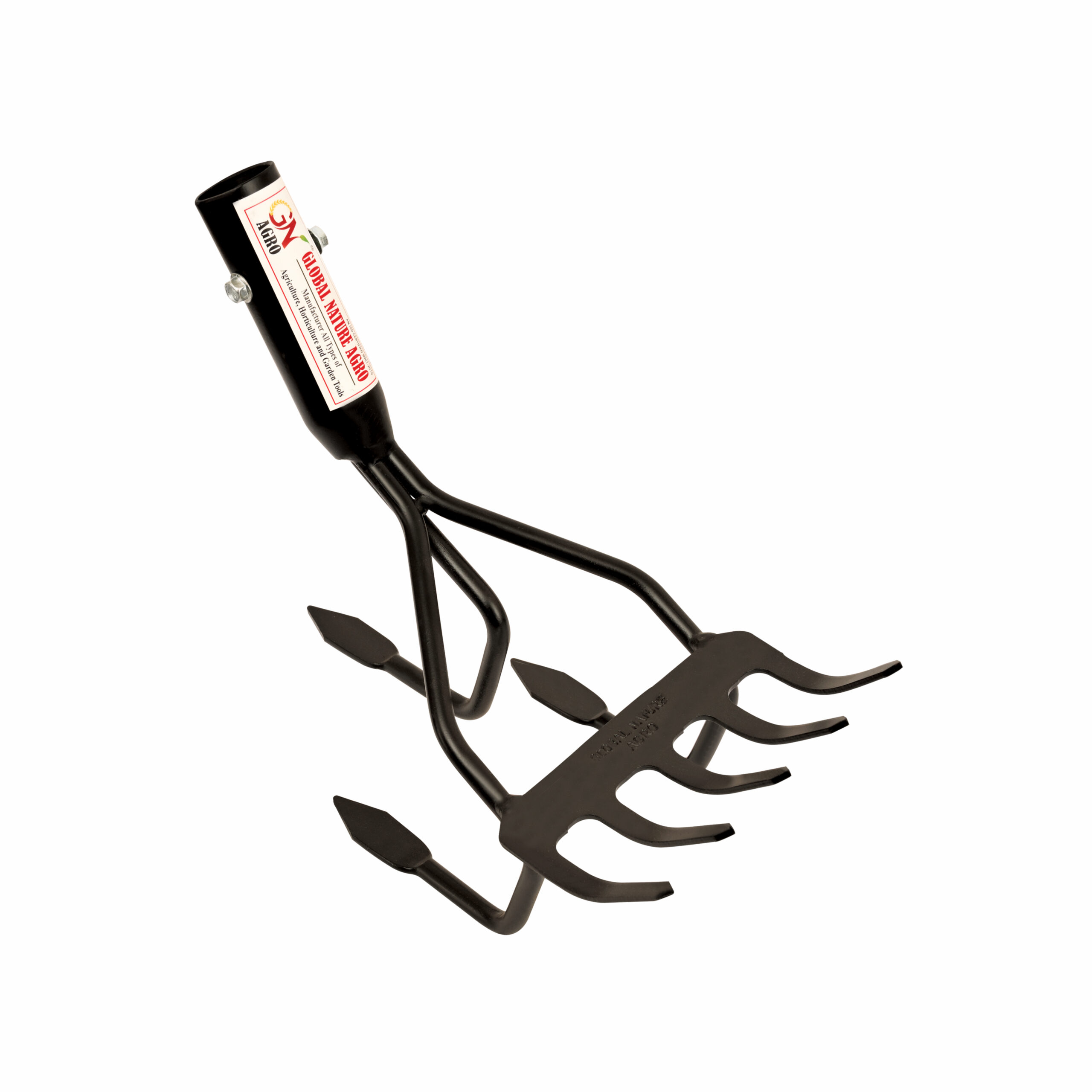 Global Nature Agro 3 Tine Base Cultivator | Heavy Duty Manual Garden Weeder Tool with Strong Handle Socket | Soil Loosening & Weed Removal Tool for Farming & Gardening - Image 2