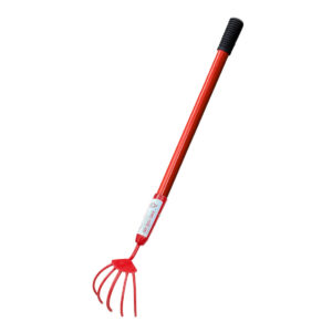 Global Nature Agro 5-Tine Hand Cultivator with 2feet Steel Handle for Weed Remover | Heavy Duty Manual Weeding Tool for Garden, Farm & Vegetable Fields